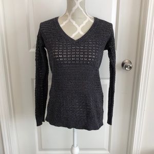 DKNY jeans dark grey knit sweater size small
